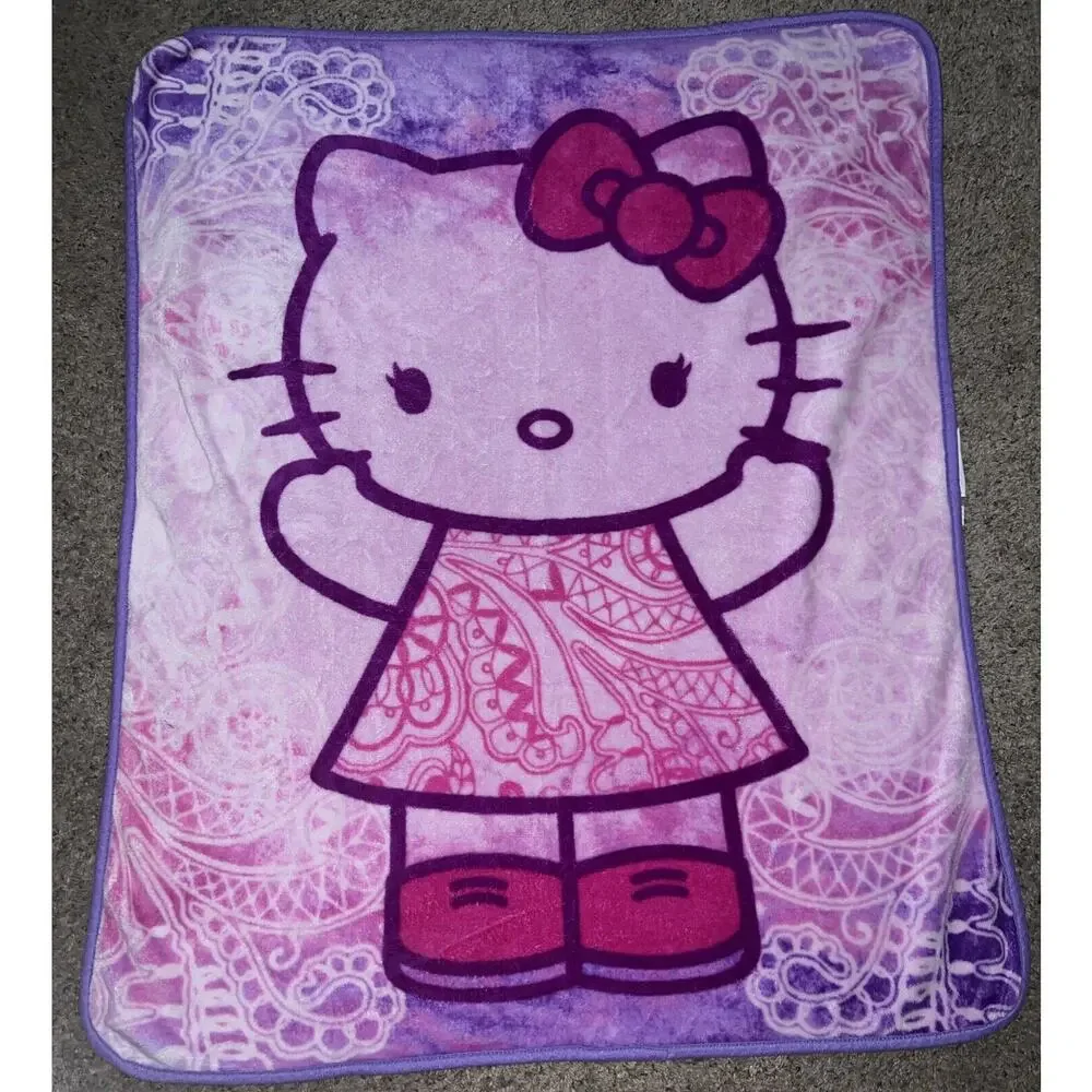 Kids Hello Kitty Plush Pink‎ Throw Blanket 38